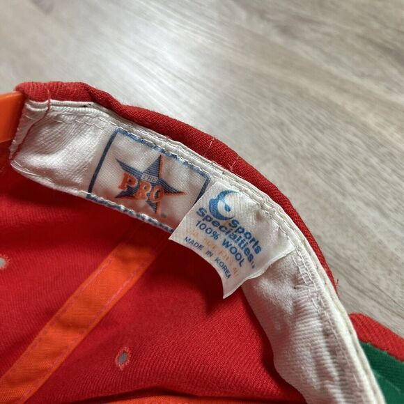 Vintage Sports Specialties Tampa Bay Buccaneers Hat Snapback NFL Orange Wool Cap - Picture 4 of 9